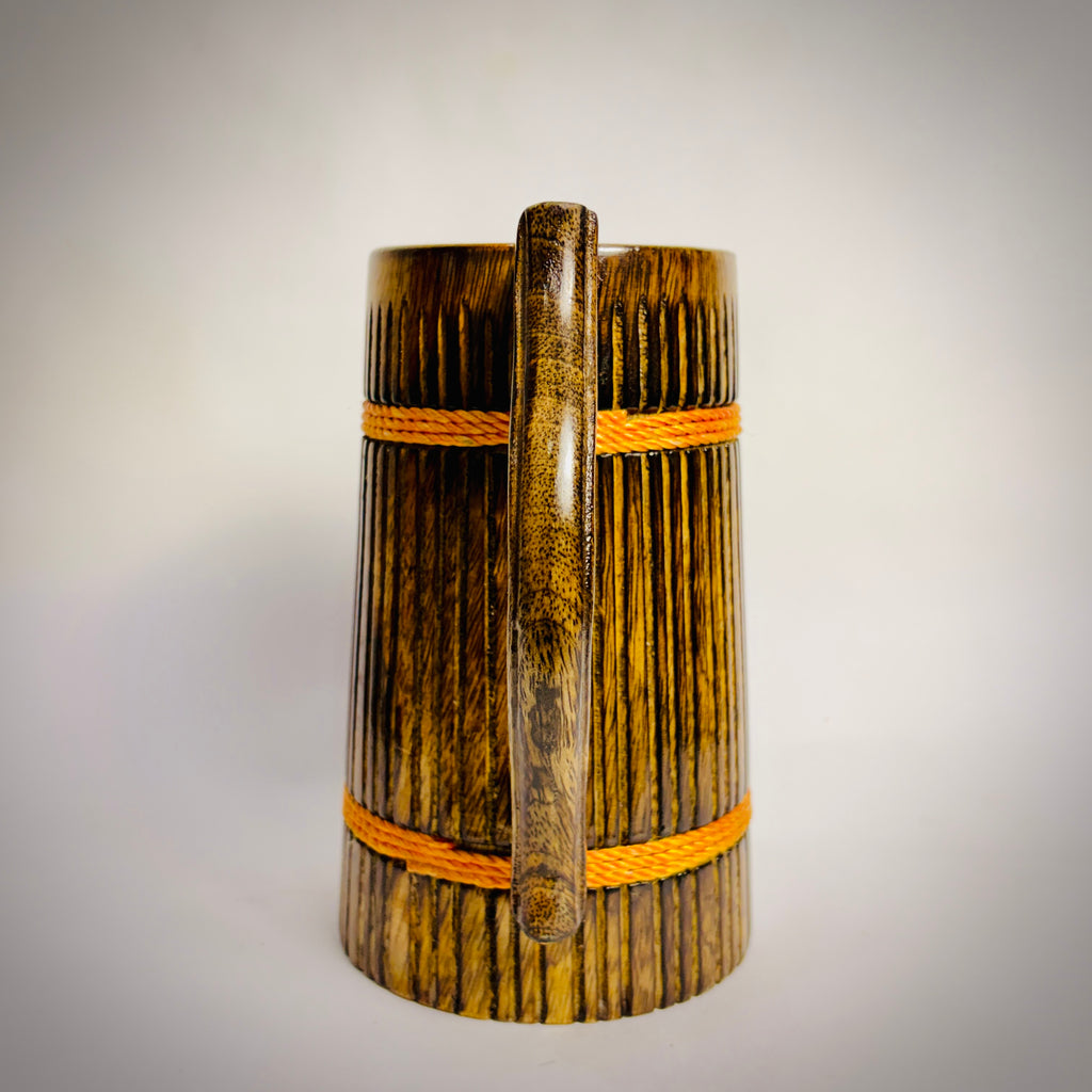 Odin's Mugs: Majestic Oak Wood Tankard