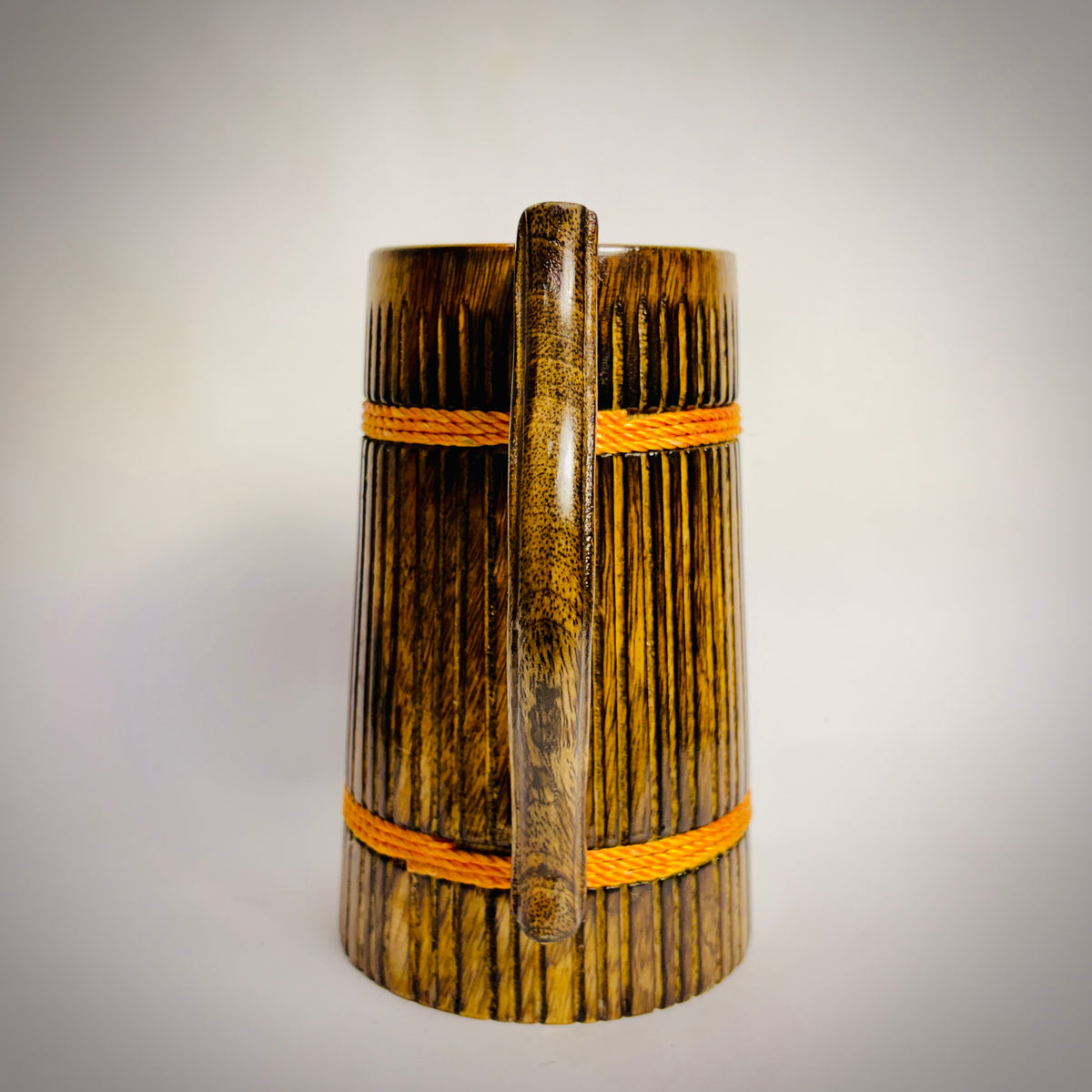 Odin's Mugs: Majestic Oak Wood Tankard